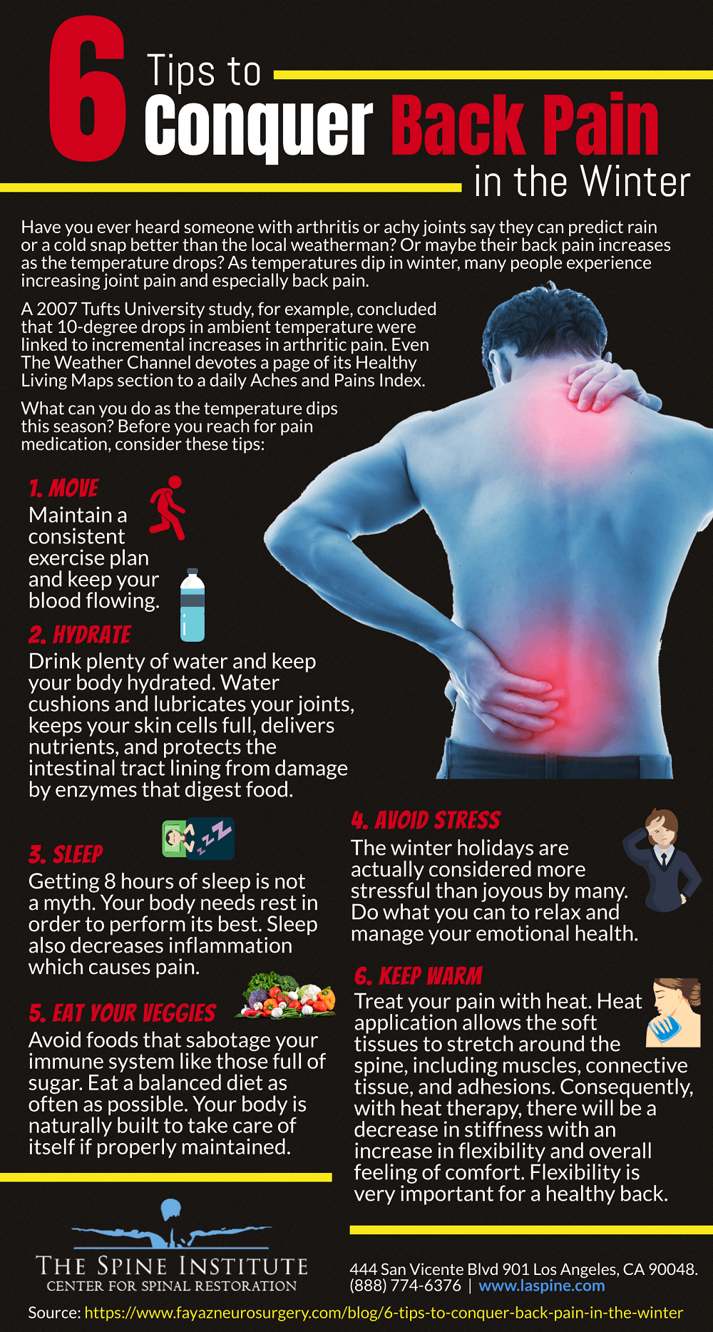 6 Ways to Alleviate Back Pain in the Winter Months [Infographic]